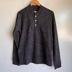MARINE LAYER Dan Pullover Henley Sweater Sweatshirt Men's Medium